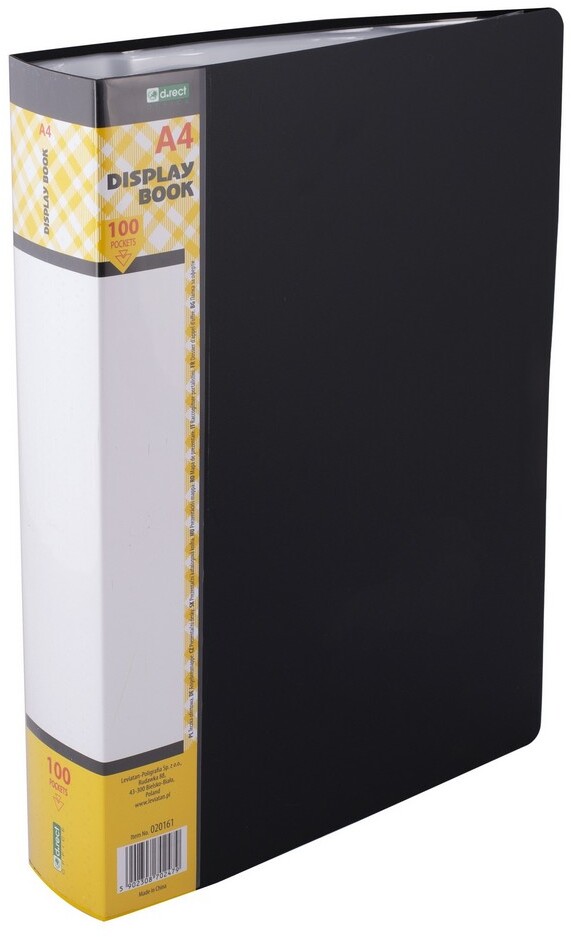 Album ofertowy D.Rect, A4, 100 koszulek, czarny
