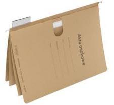 Teczka zawieszana do akt Spiral, Uni II 50105, A4, 230g/m2, brązowy