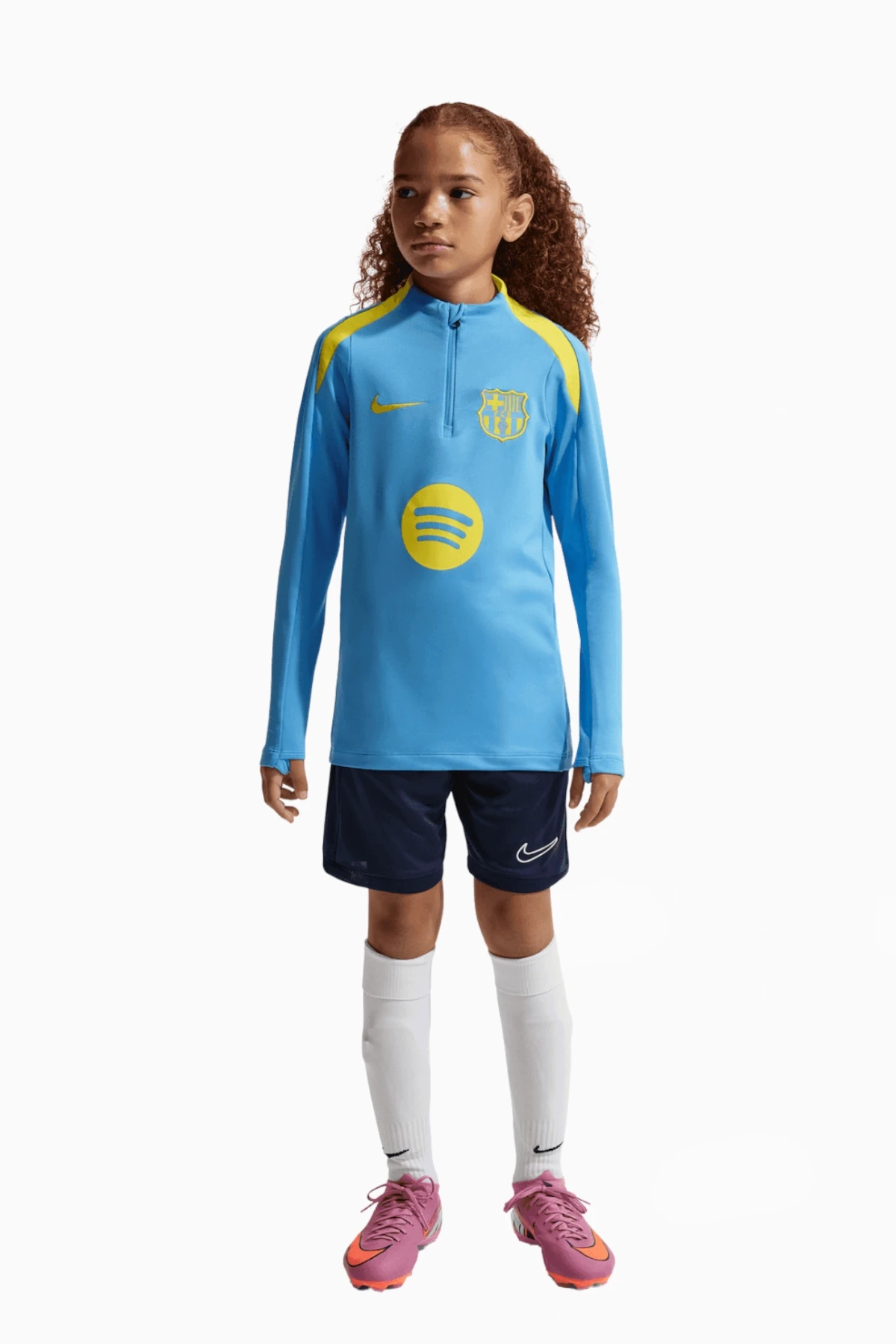 Bluza Nike FC Barcelona 25/26 Strike Drill Top Junior - Błękitny