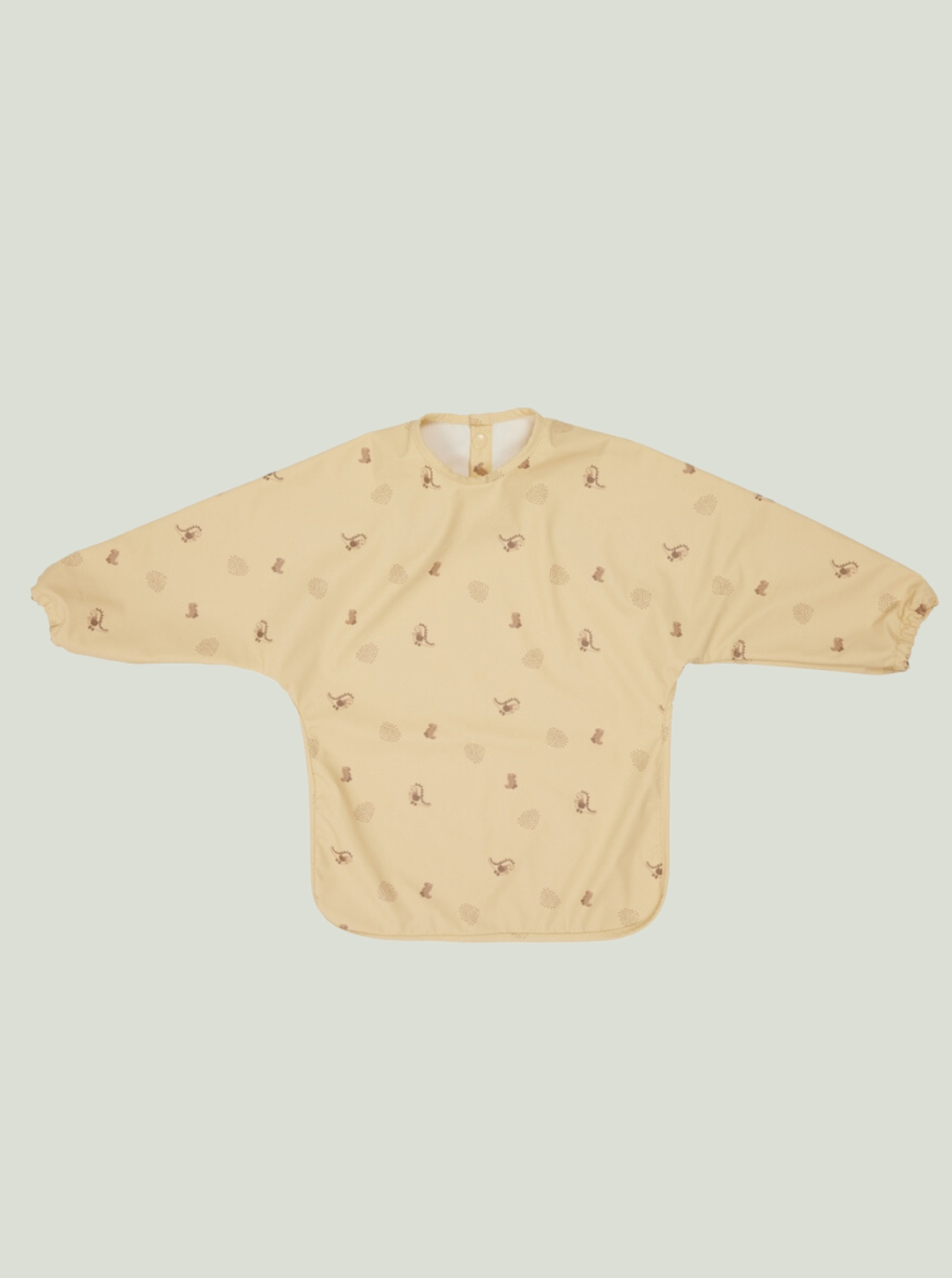 Śliniak z peleryną Dino Butter / Cherry Red OYOY