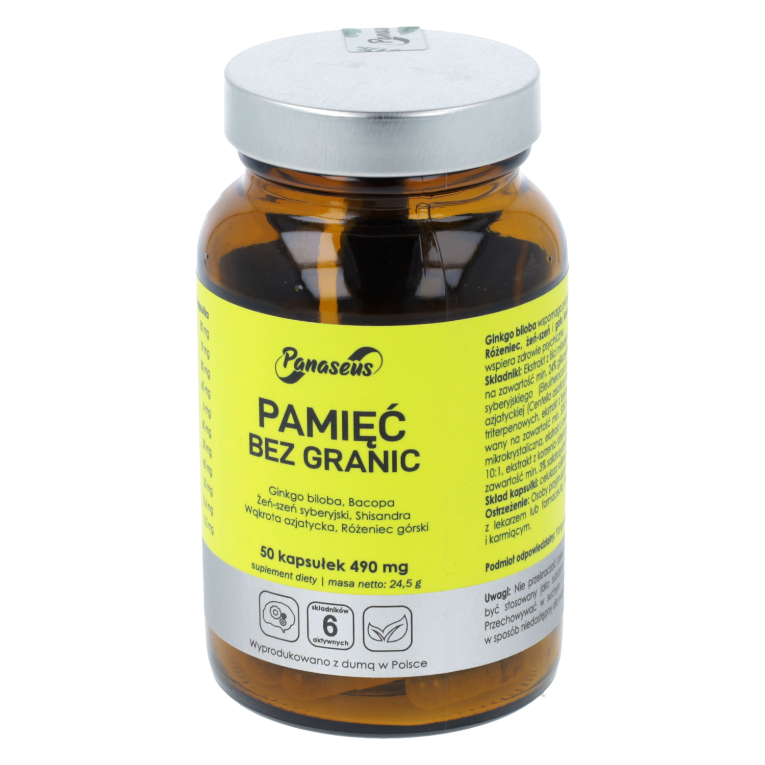 Panaseus pamięć bez granic, 50 kapsułek