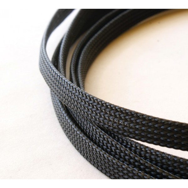 Black PVC braid Ø 5mm