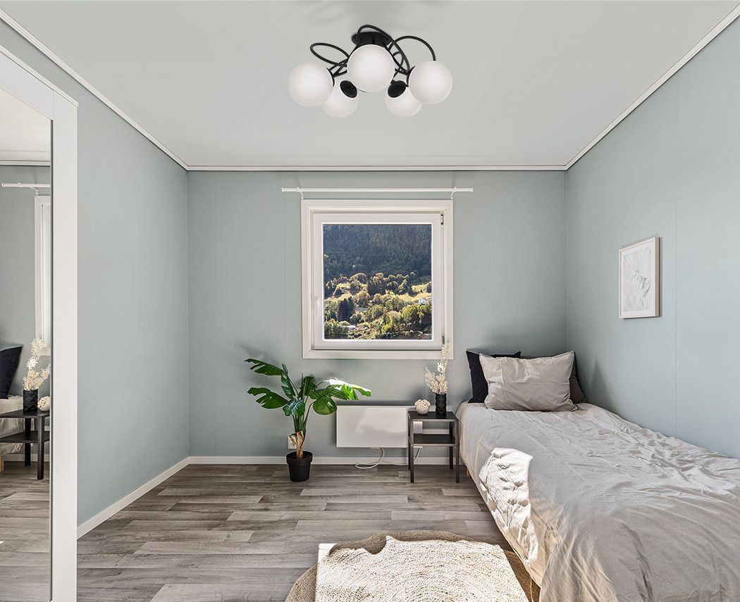 Kaja Nela lampa podsufitowa 5x40 W czarna K-5351