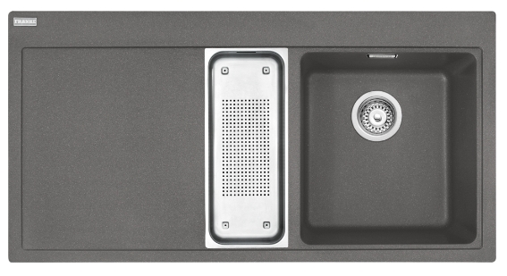 Franke Mythos zlewozmywak granitowy 100x51,5 cm kamienny szary 114.0675.934