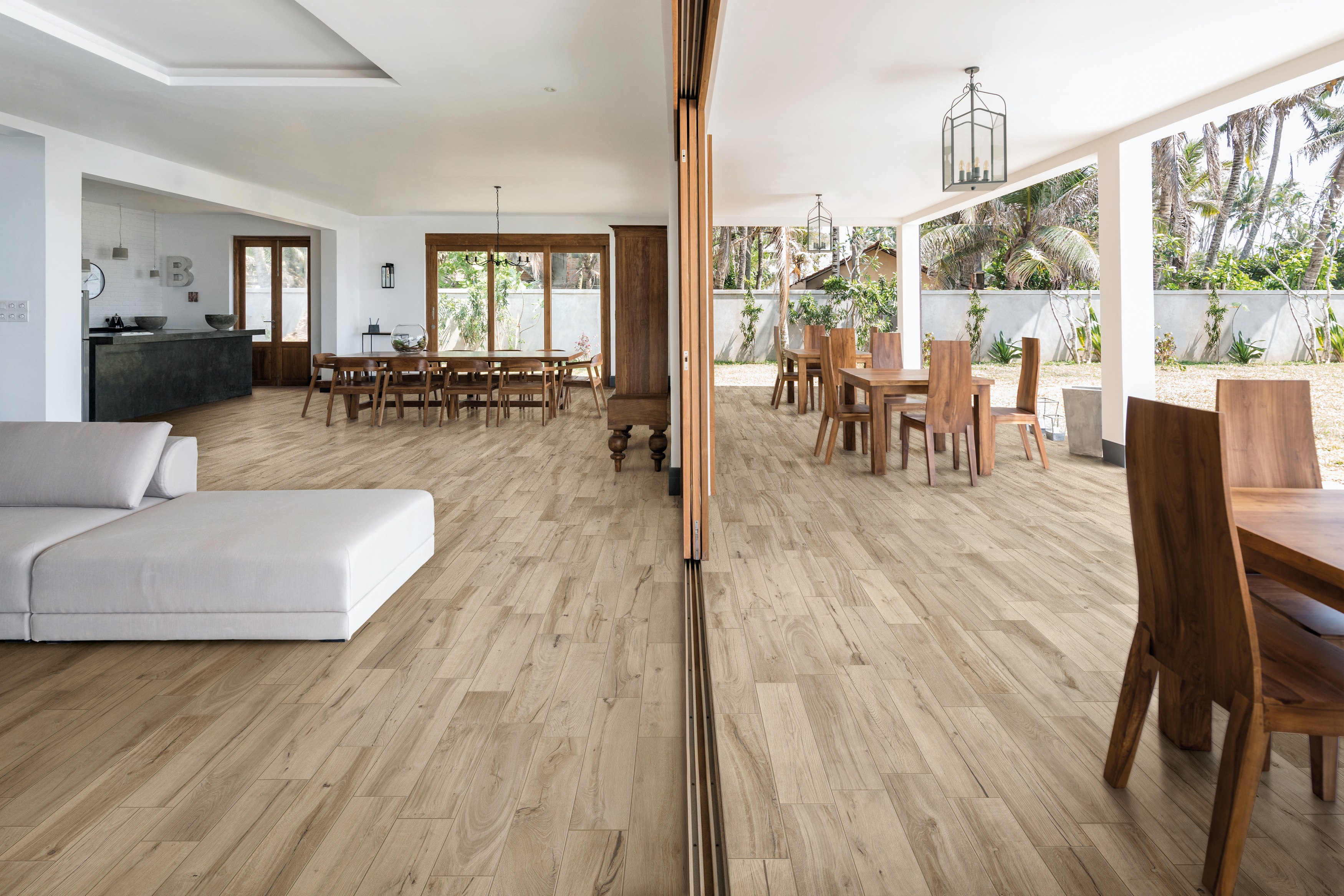 Ceramica Rondine Daring płytka ścienno-podłogowa 24x120 cm STR kremowy mat