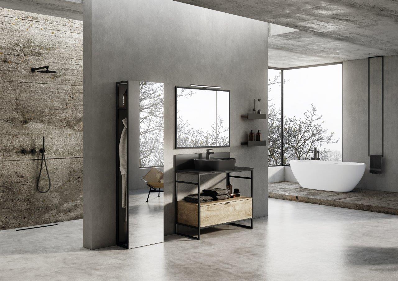 Elita Esther kinkiet 1x18W black matt RE071200017160