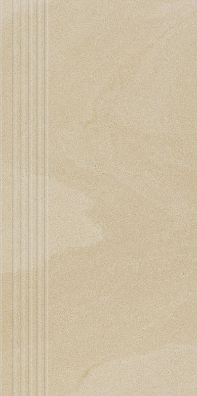 Paradyż Rockstone stopnica 29,8x59,8 cm prosta nacinana beżowy mat