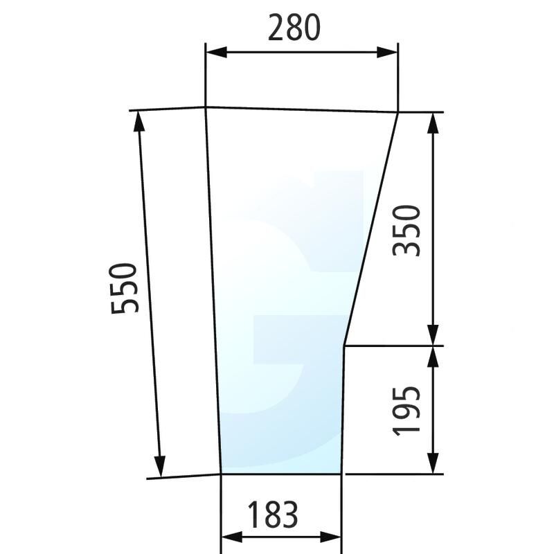 Szyba przednia dolna Fendt Farmer 178810111120