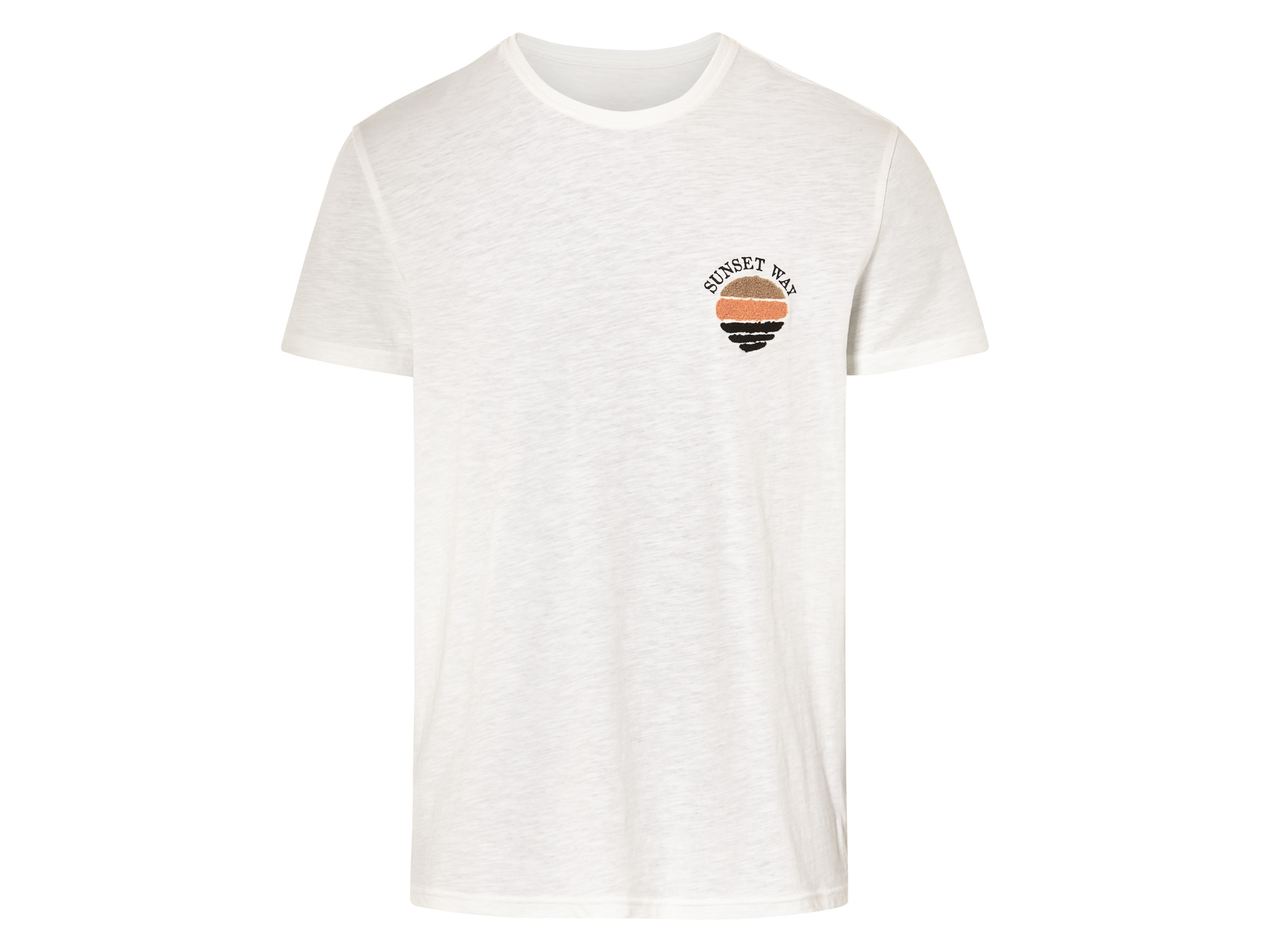 Livergy T-shirt męski z bawełny Biały, M 48/50