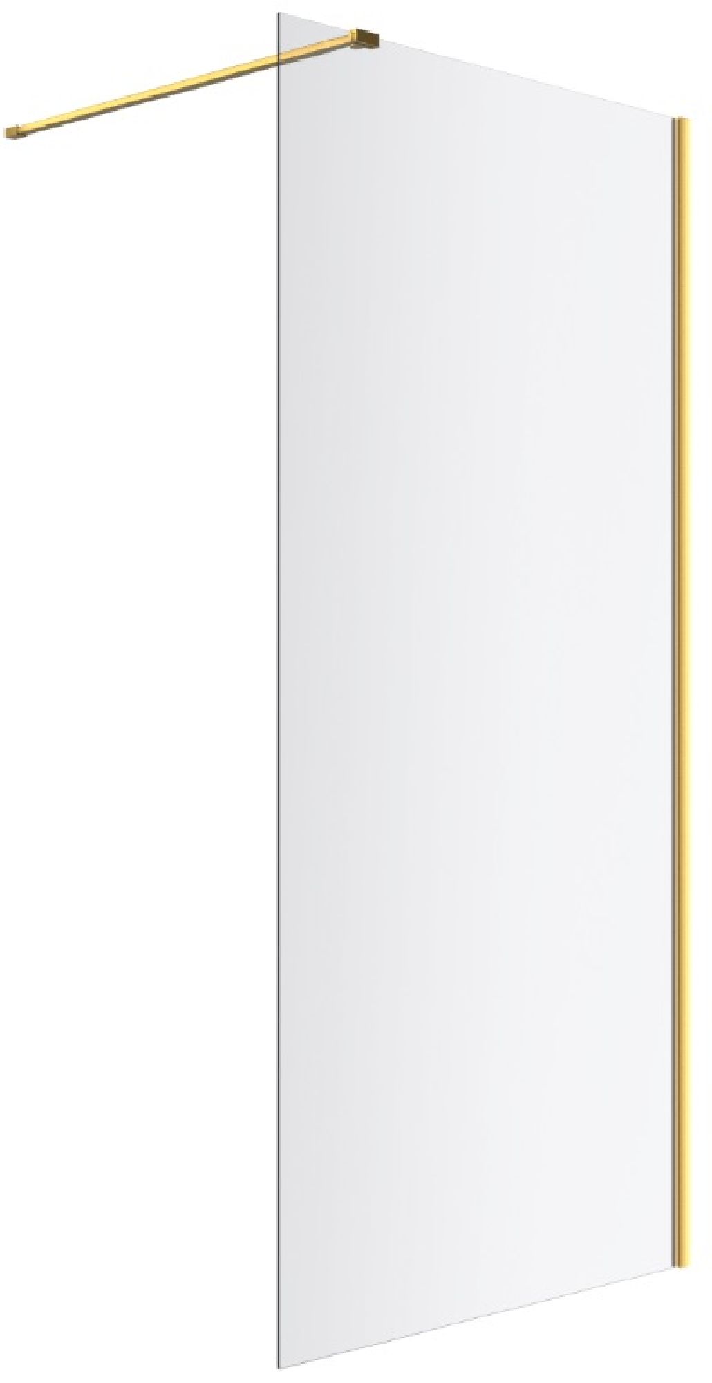 Darmowa Dostawa - Ścianka prysznicowa walk-in 100 cm złoty szczotkowany/szkło przezroczyste Excellent Vidoq KAEX15061000LPGB