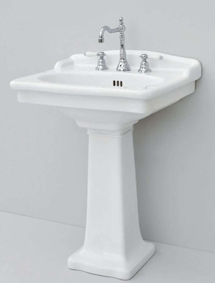 Darmowa Dostawa - Umywalka 68x55 cm prostokątna ścienna biała Art Ceram Hermitage HEL0020100