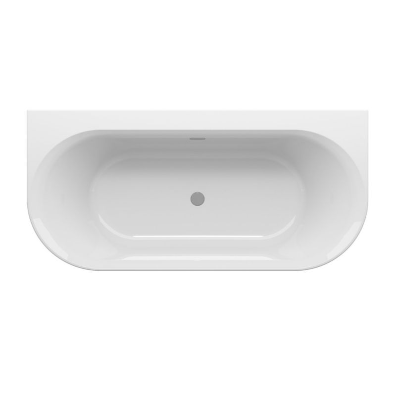 Akrylowa przyścienna wanna owalna Ravak Ypsilon Wall 178x86 wolnostojąca do ściany, biała 1 szt