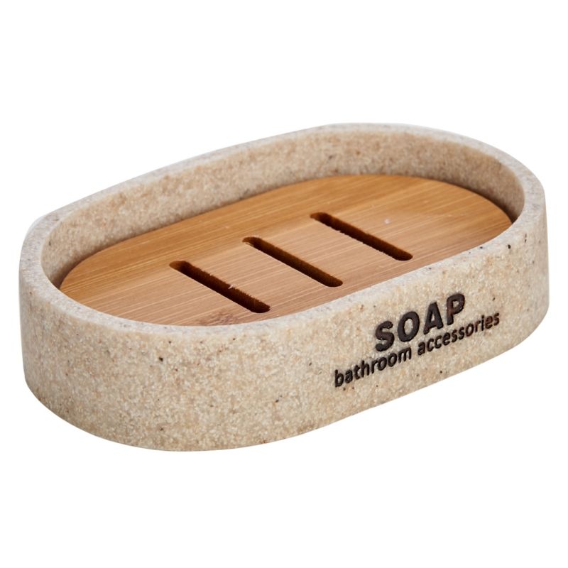 Mydelniczka Berilo Beżowa Z Żywicy 12.5X8X2,5Cm 1Szt.