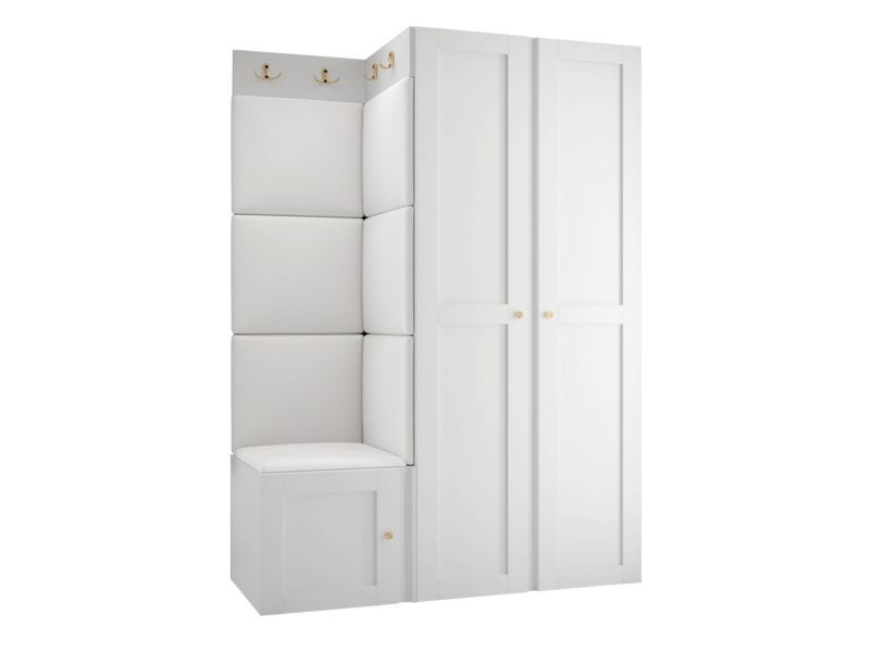 Zestaw MIRJAN 24 Orion Ramiro XXIII biały + biała ekoskóra 1 kpl.