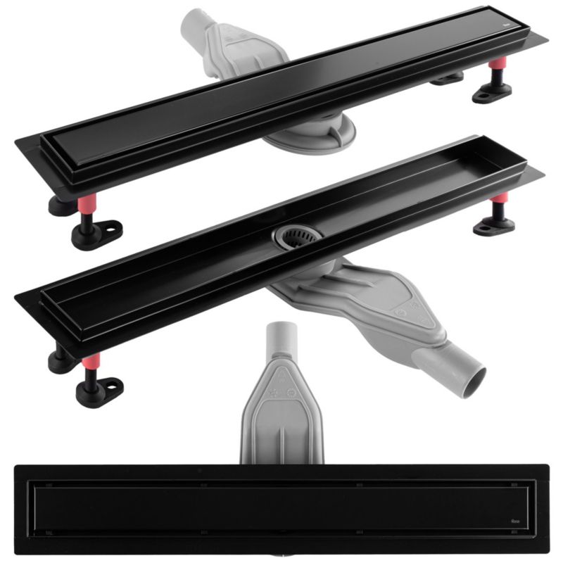 Odpływ Liniowy Rea Neox Superflow 800 Stal Nierdzewna Czarny 1 Szt