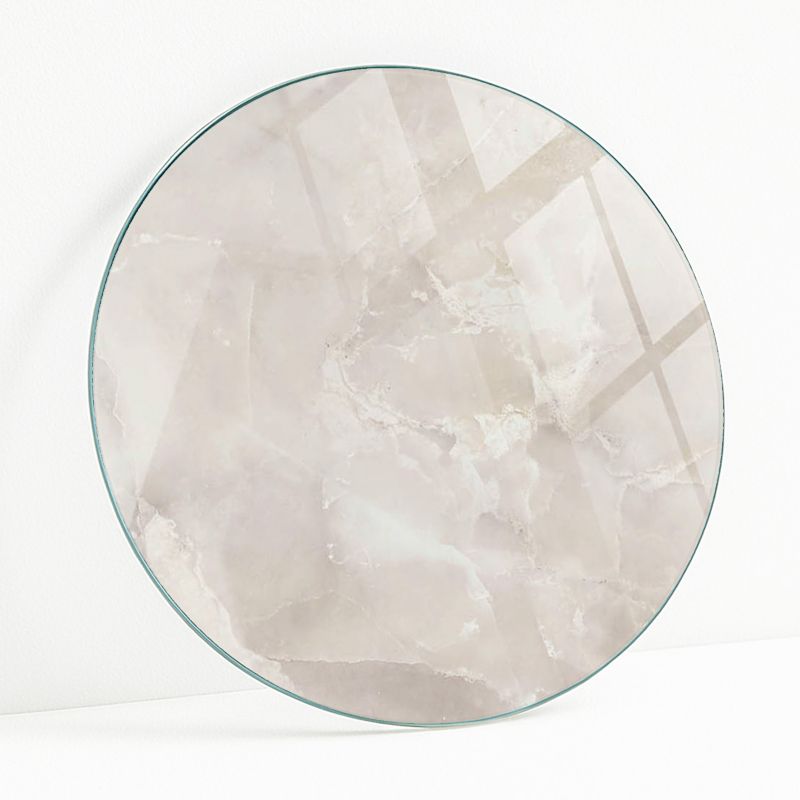 Blat Szklany z Nadrukiem Wallfluent FI 100 cm Marmurowa struktura wzoru 1 szt.