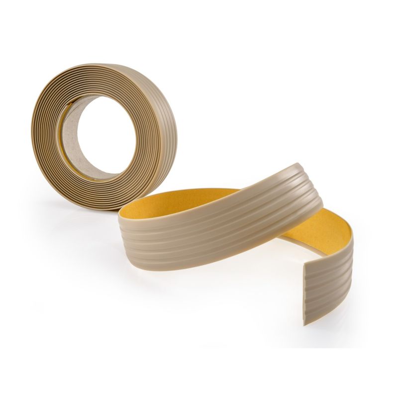 Taśma antypoślizgowa PCV 35 mm QUEST, samoprzylepna elastyczna listwa LAP - beżowy, 5 m