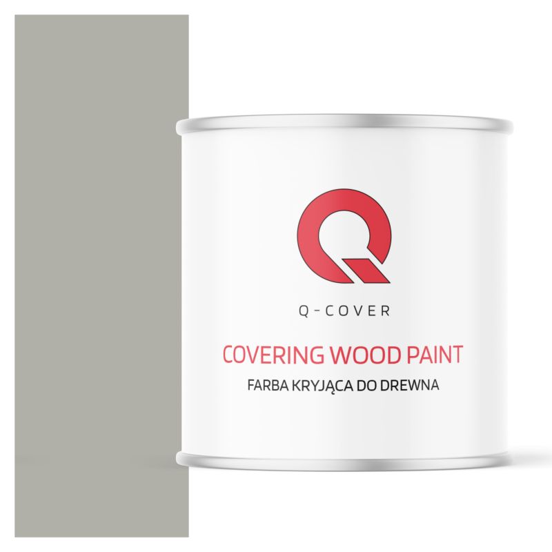 Farba Kryjąca do Drewna Q-Cover Szary Agatowy RAL7038 Satyna 2.5L