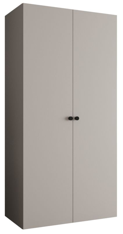 Szafa uchylna Abiks PARMA 1 100 wys. 202 cm Kaszmir + u. Czarny 1 szt