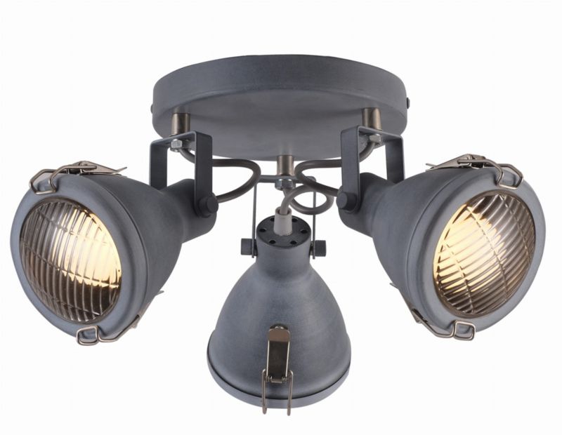 Lampa sufitowa Candellux Crodo szara 3 x E14 x 40W wym: 39 x 39 cm - 1 szt.
