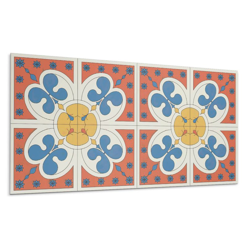 Panel samoprzylepny Wallfluent 100x50 cm Nowoczesny wzór roślinny 1 szt.