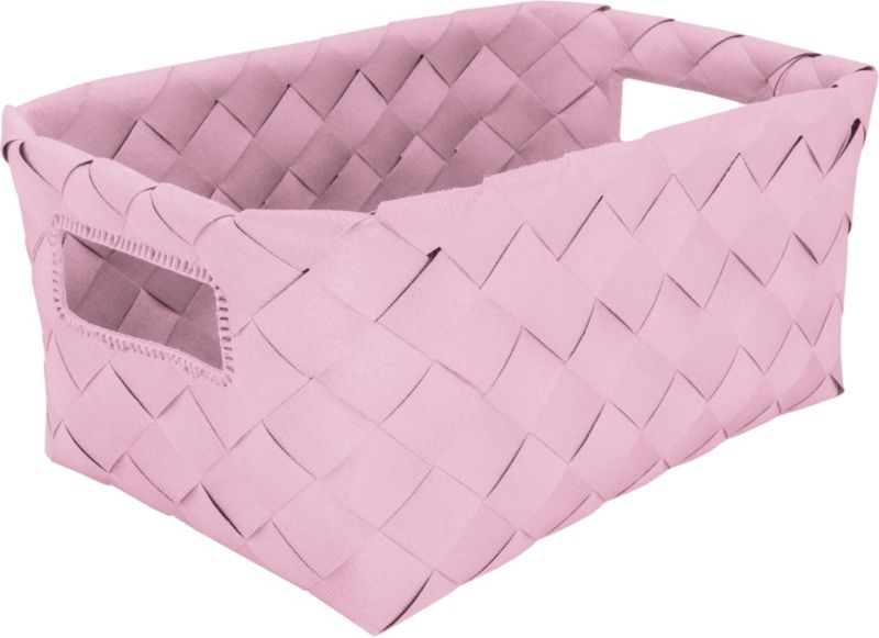 Koszyk łazienkowy Kleine Wolke Aspera różowy, wodoodporny, 18,5x12x28 cm, polipropylen, 1 szt.