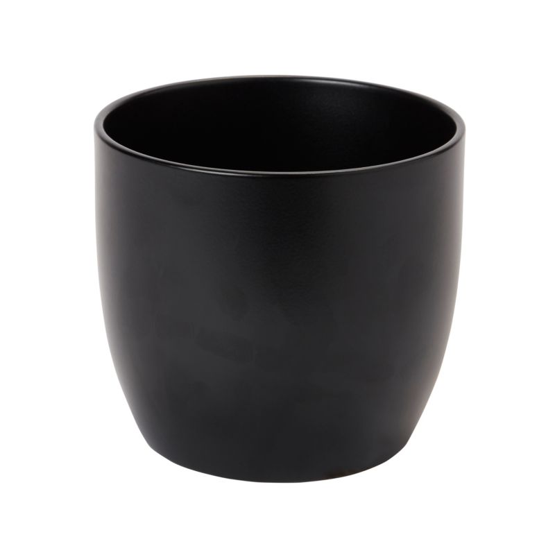 Doniczka ceramiczna GoodHome 12 cm czarna