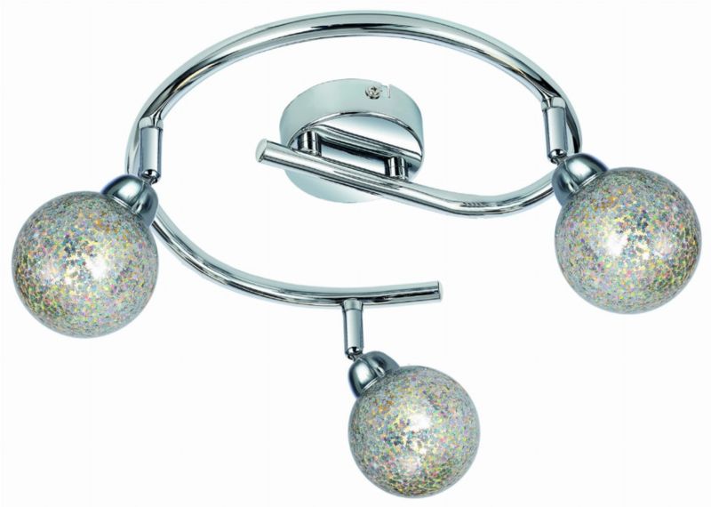 Lampa sufitowa wisząca Candellux Kaleidoscope chromowana wym: 18 x 45 x 45 cm 3xG9 x 4W 1 szt.