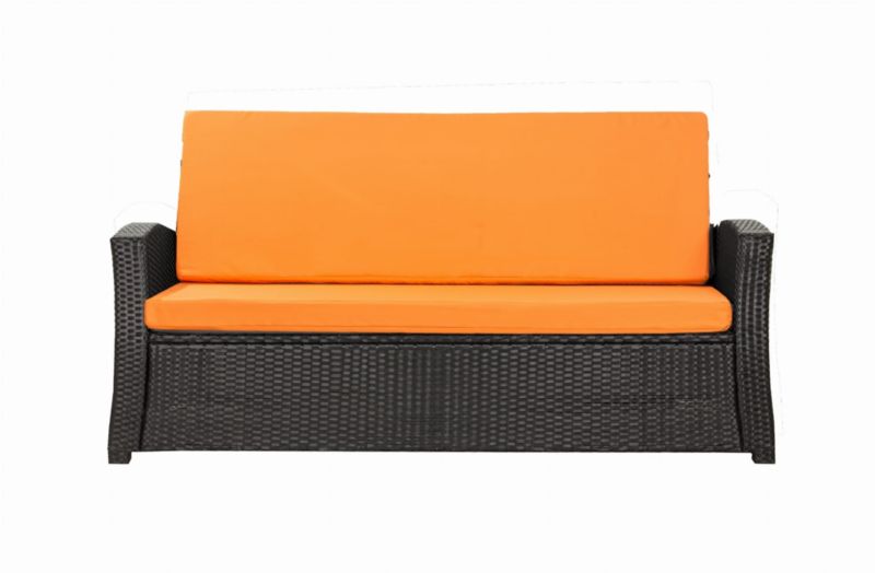 Poduszka ogrodowa na sofę Technorattan, Setgarden,180x60cm +180x50cm Pomarańczowa dwustronne Poduszki na meble -Rattan, 1szt