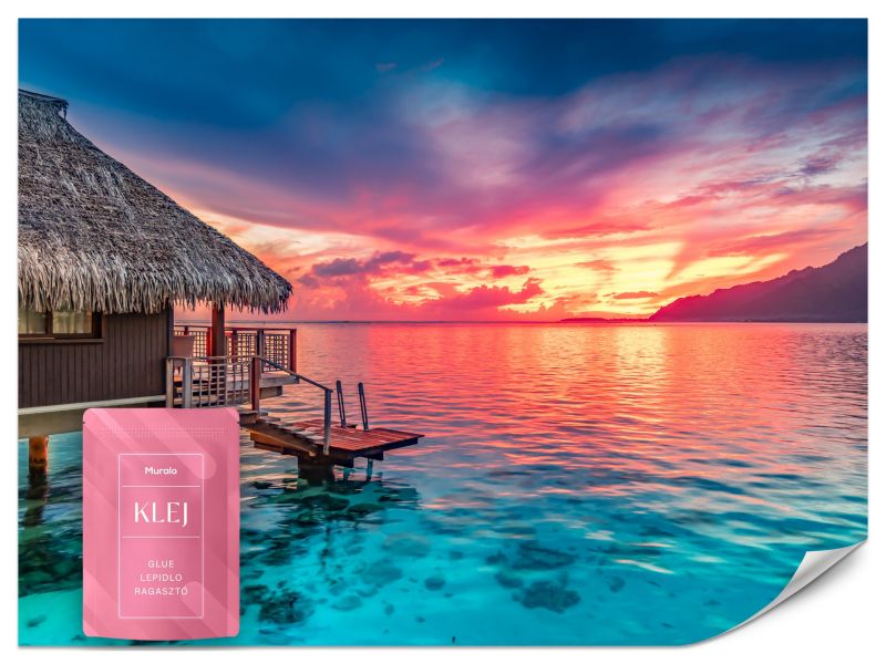 Fototapeta Muralo Zachód Słońca nad Pacyfikiem 200x140 cm 1szt.