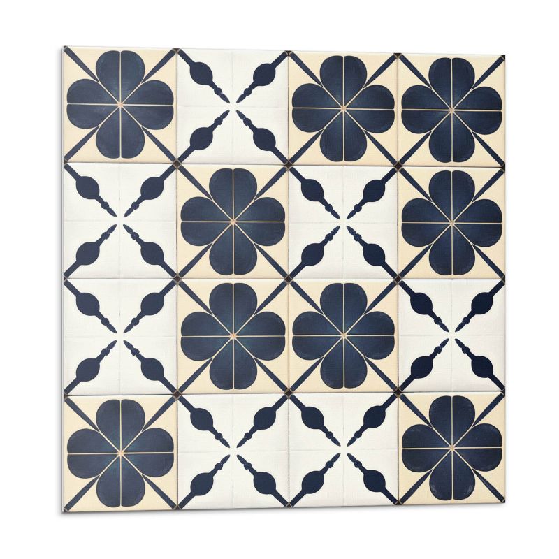 Kafelki samoprzylepne Wallfluent 30x30 cm Kwiaty na stonowanym tle 9 szt.