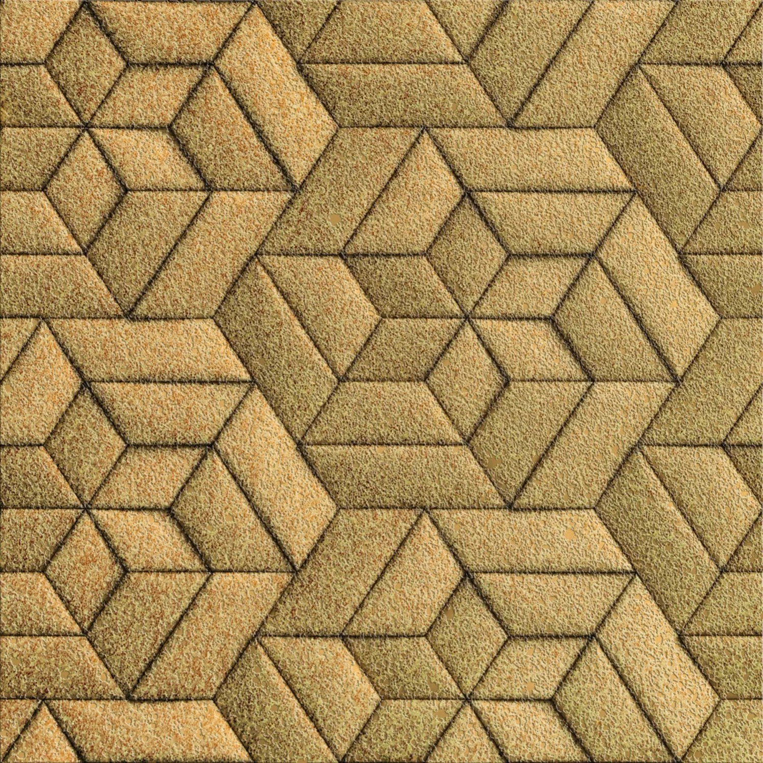 Dekor gresowy Rombus gold sugar 60 x 60 cm