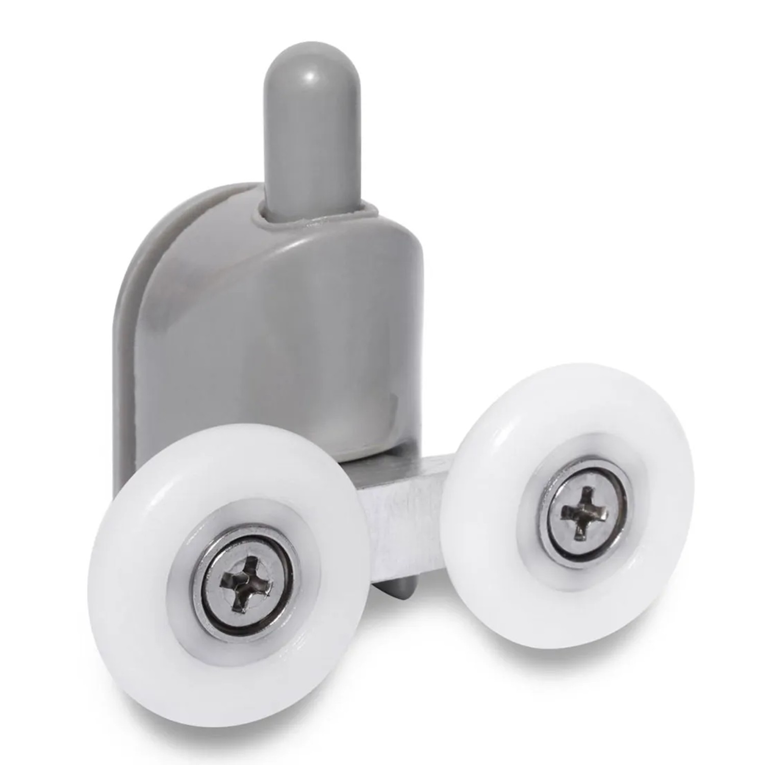 Rolki do drzwi kabiny podwójne dolne szare 2,3 cm 2 szt