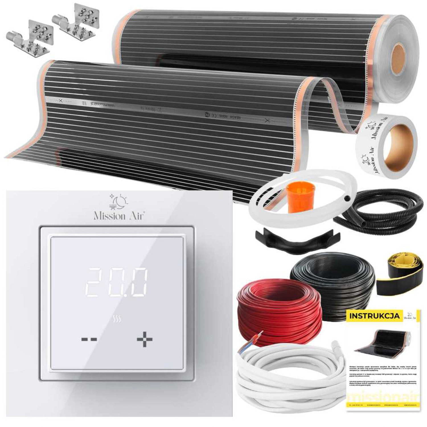 Mission Air Zestaw na podczerwień Silver 100 +Aries White 30m2