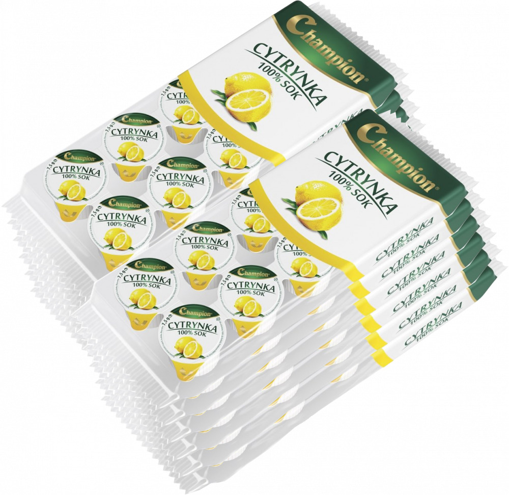 12x Sok z cytryn Champion Cytrynka, 10 sztuk x 7.5g