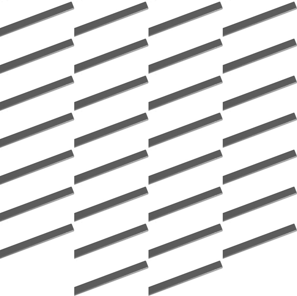 2x Grzbiet do oprawy kanałowej Opus O.Simple Channel, 297x5mm (A3 poziomo, A4 pionowo), 25 sztuk, czarny