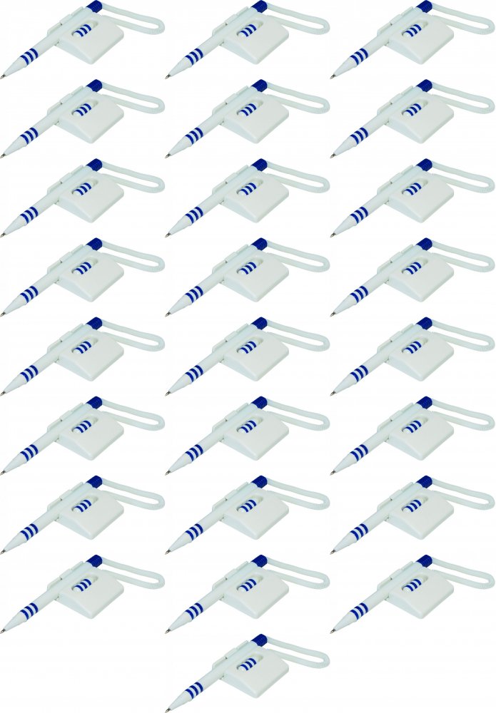 25x Długopis mocowany na sprężynce Office Products, leżący, niebieski