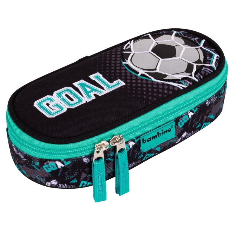 Piórnik szkolny Bambino PCL1 Goal, usztywniany, 9.5x21x3.5cm