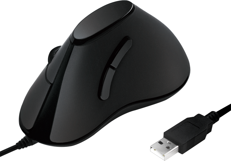 Mysz przewodowa LogiLink ID0158, pionowa, optyczna, czarny