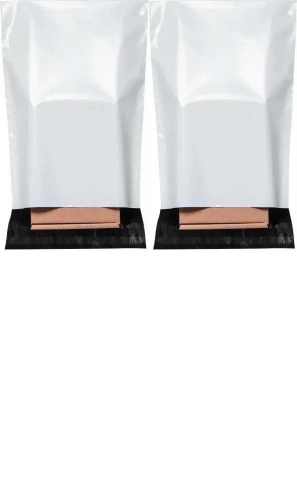 2x Foliopaki kurierskie Emerson, 45x55cm, 50 sztuk, biały