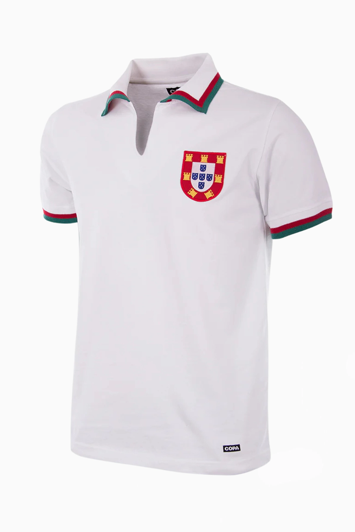 Koszulka Reprezentacji Portugalii Retro COPA 1972 Away - Biały