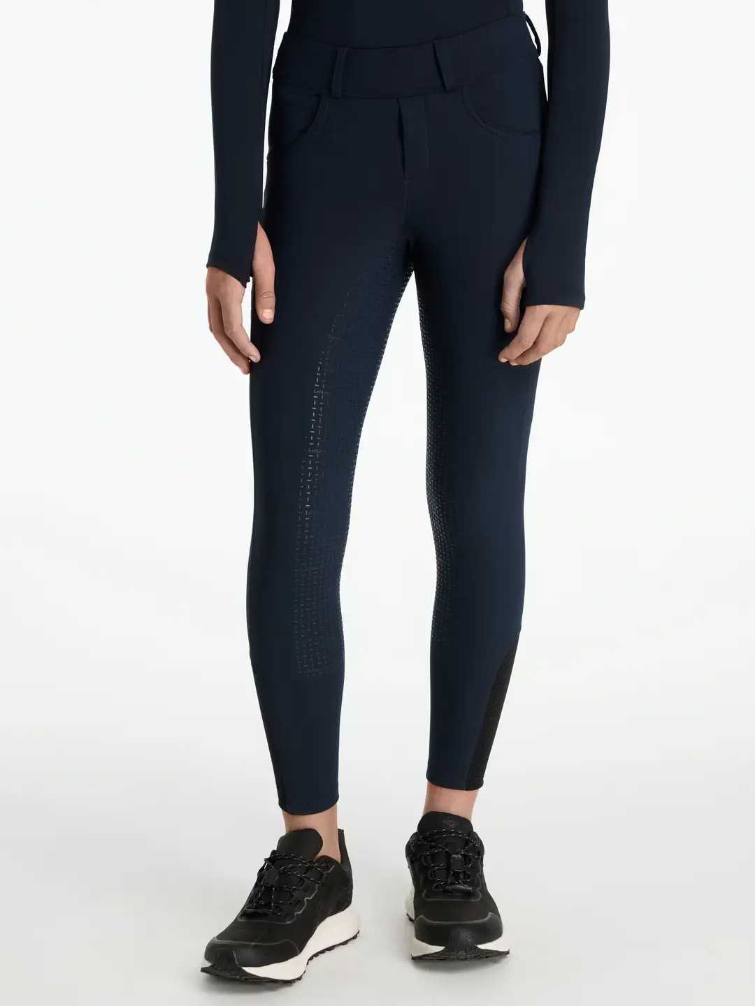 LeMieux LeMieux legginsy jeździeckie Ella Winter Navy junior