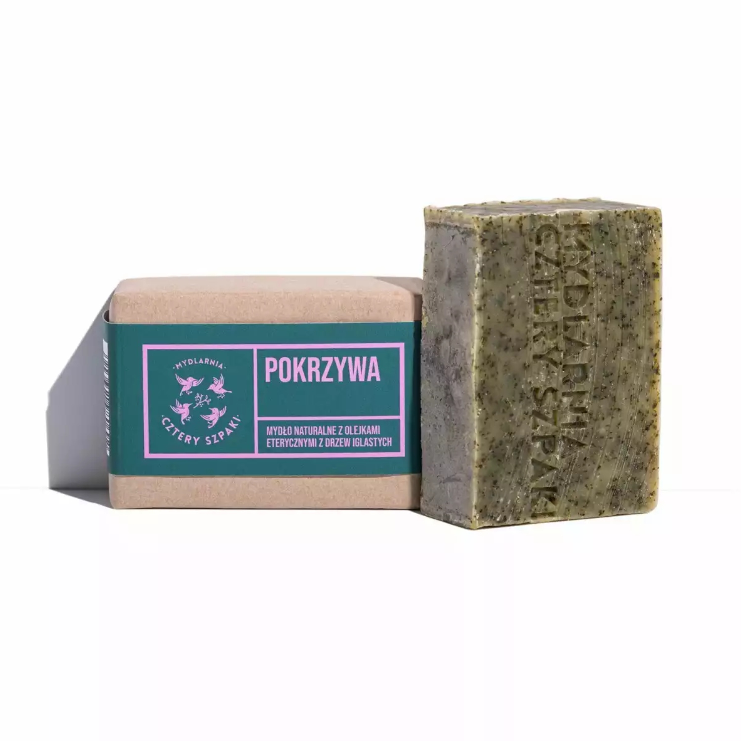 Cztery szpaki - naturalne mydło w kostce, pokrzywowe, 110 g