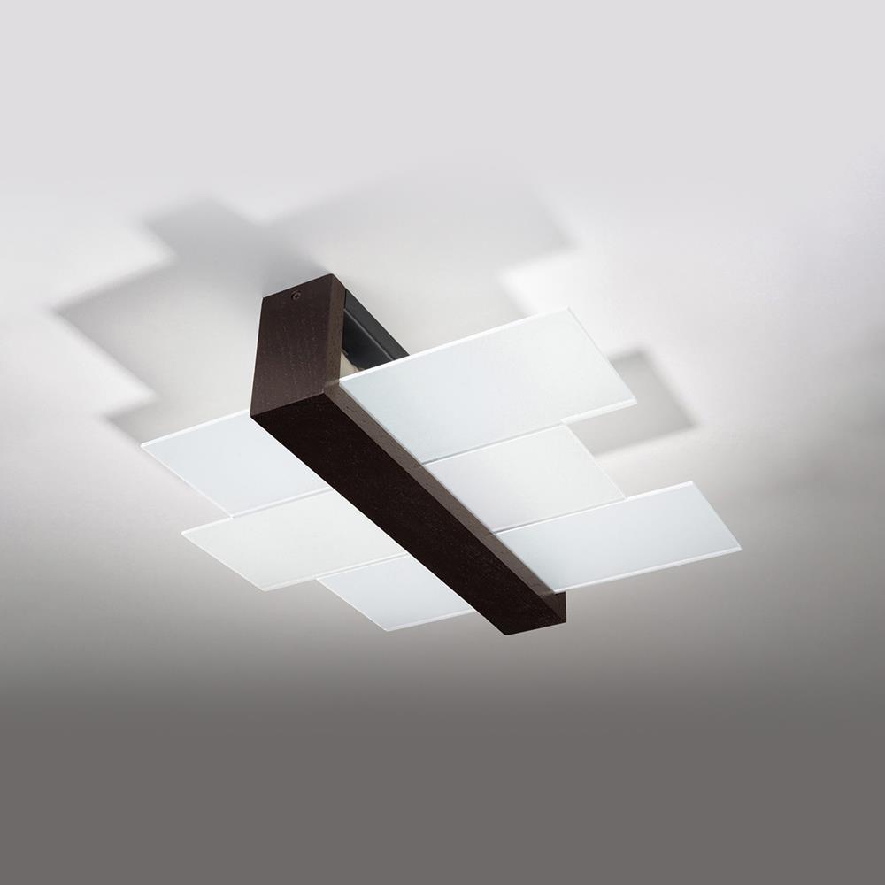 Sollux Lighting Feniks lampa podsufitowa 2x60W wenge SL.0074