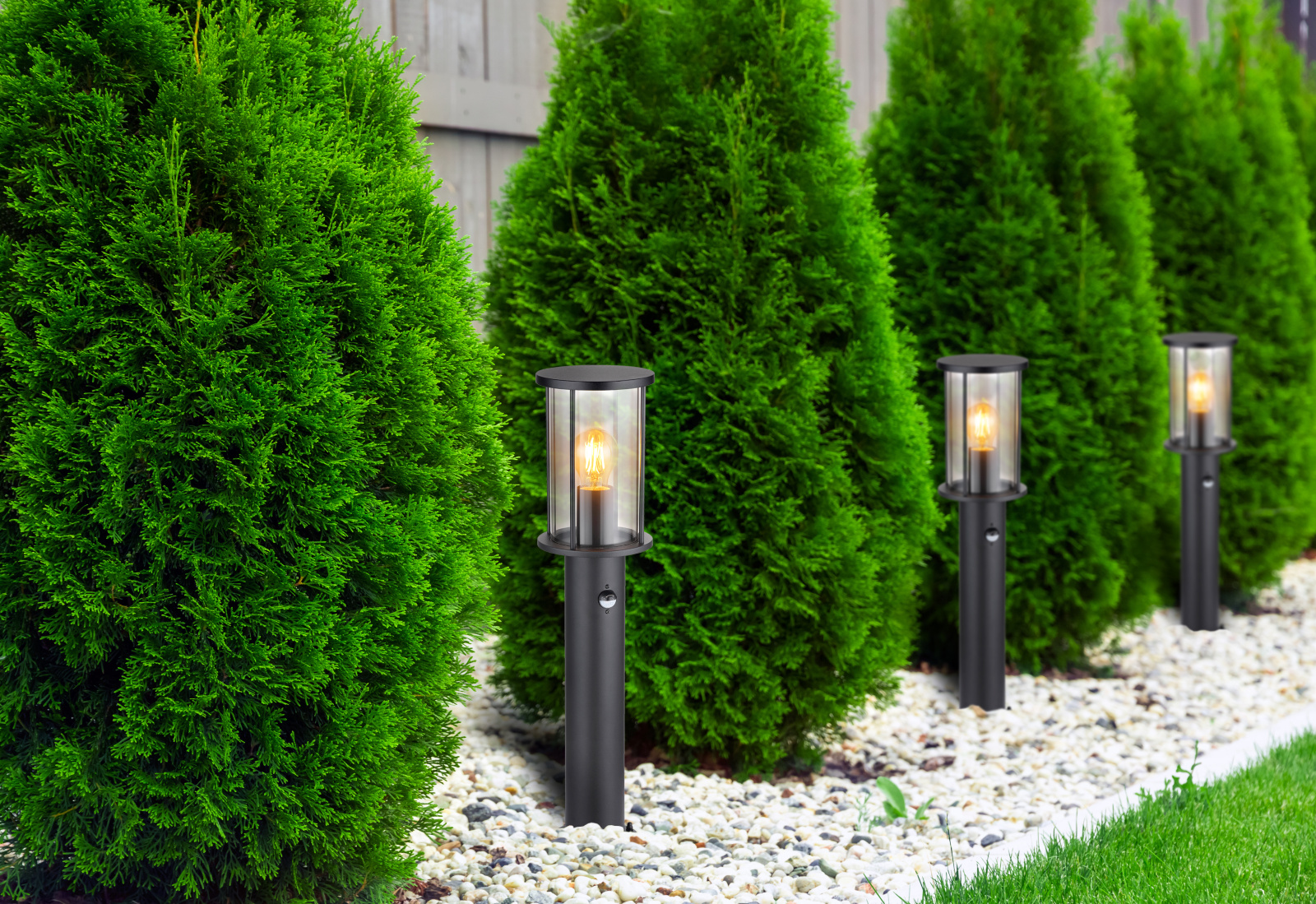 Globo Lighting Gracey lampa stojąca zewnętrzna 1x60W czarny mat 31362S