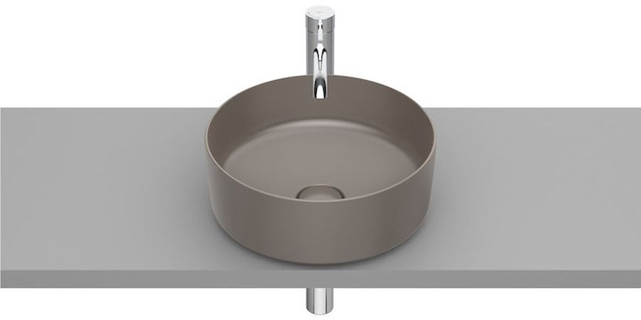 Roca Inspira Round umywalka 37 cm okrągła nablatowa cafe A327523660 - Wysyłka w 24h