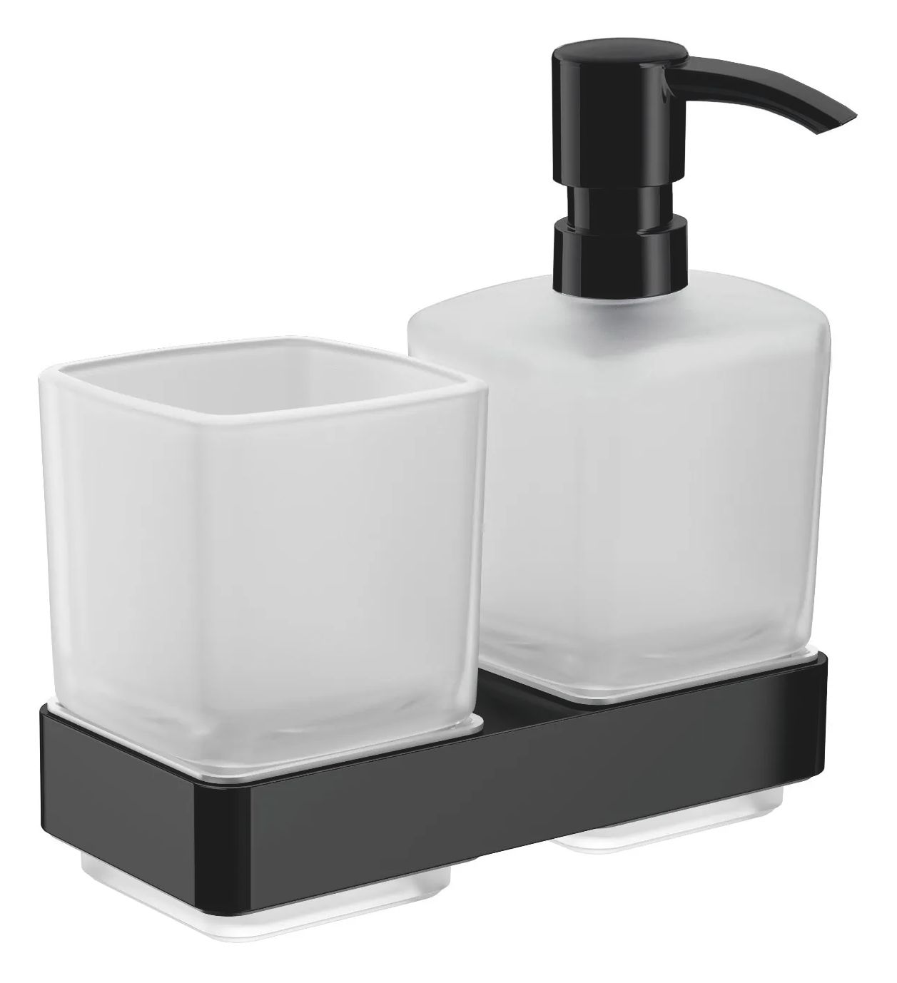 Emco Loft dozownik do środka dezynfekcyjnego czarny/szkło satynowe 053113300