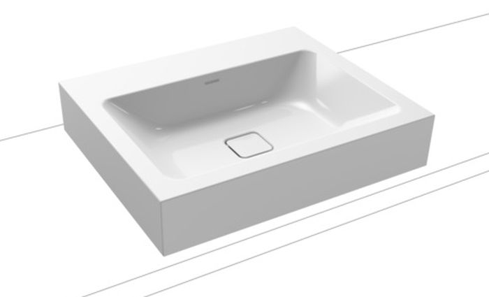 Kaldewei Cono umywalka 60x50 cm nablatowa prostokątna model 3085 biała 902106003001