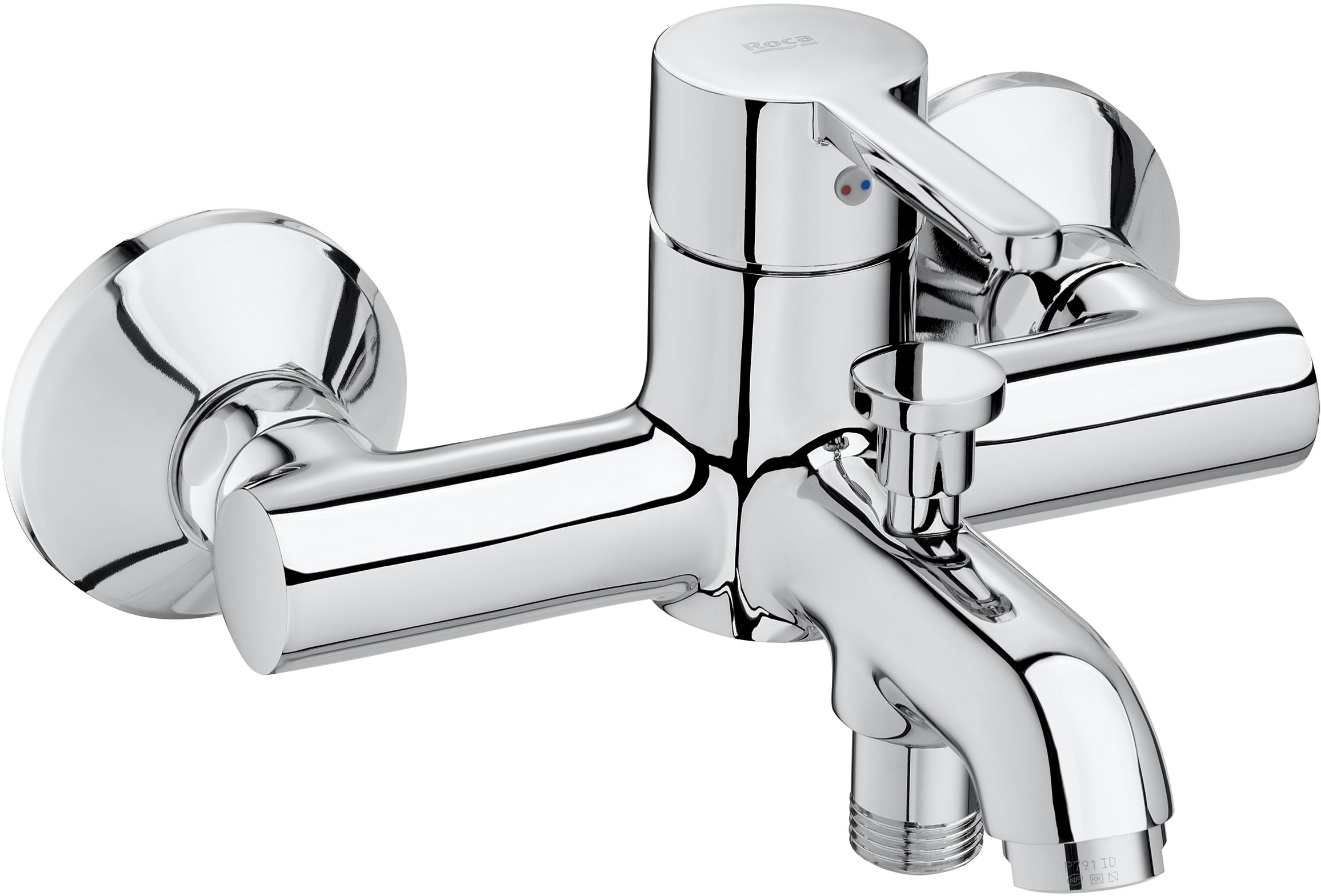 Roca Carelia bateria wannowo-prysznicowa ścienna chrom A5A028AC0K