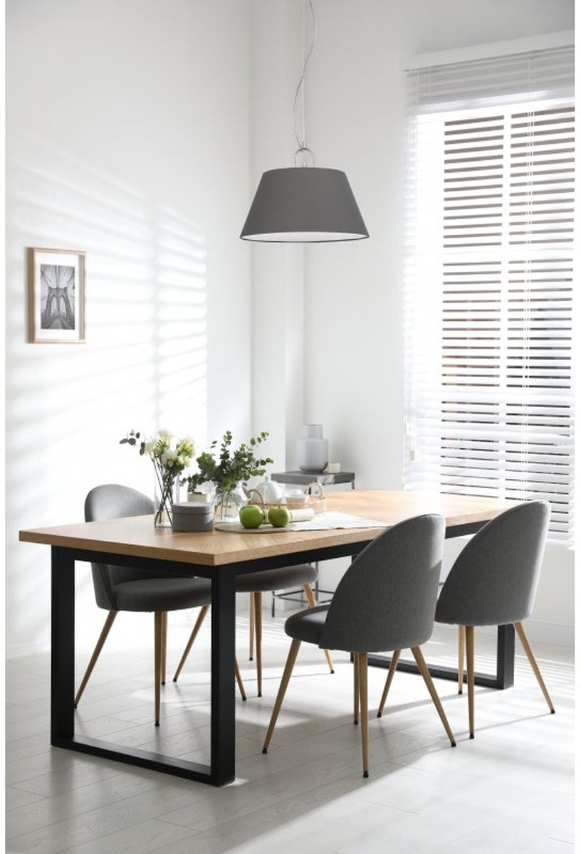 GTV Kasel lampa wisząca 1x40 W szary/popielaty OS-KAS-15-DEC